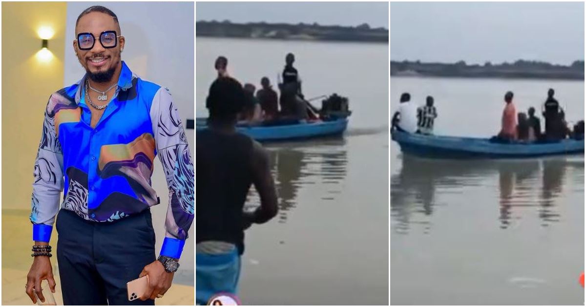 Onlookers weep as they witness moment Junior Pope’s body was brought out of river after drowning -VIDEO