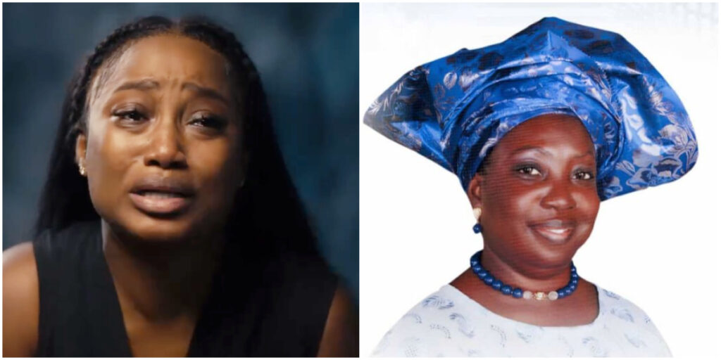 Esther Biade mourns the loss of her mother, Mrs. Jokotade Adebusola