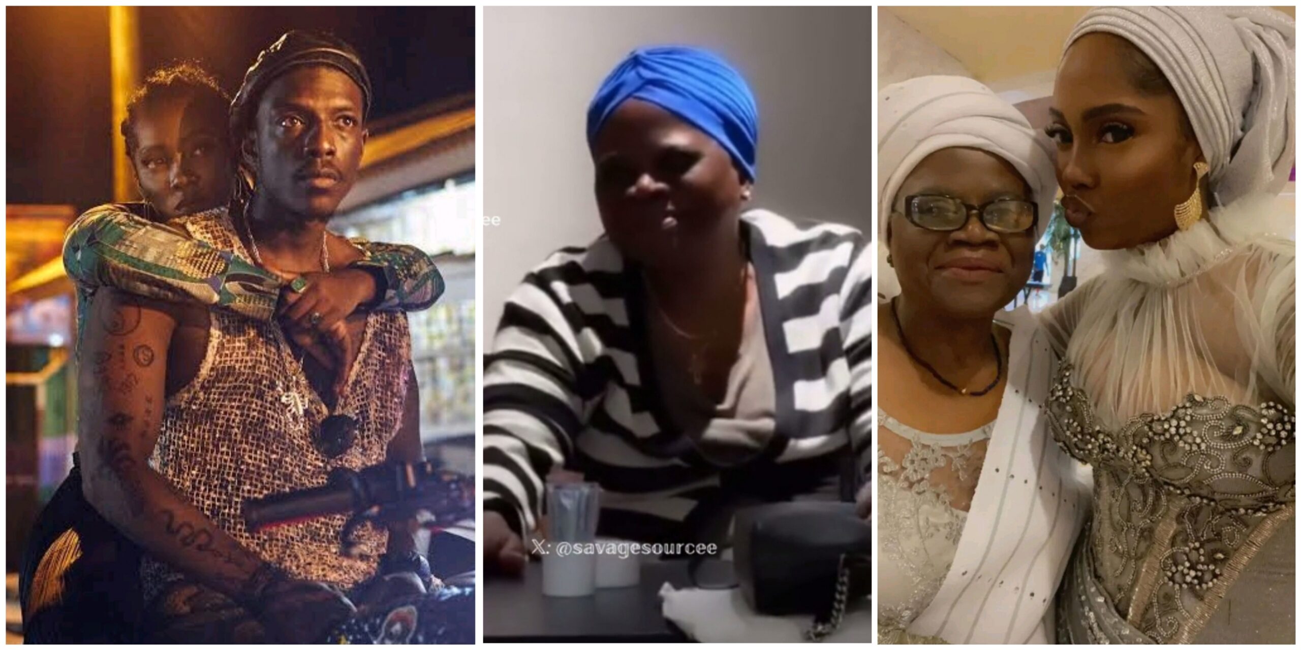 “I watch sex films” – Tiwa Savage’s mum reacts to singer’s kissing scenes in her debut film (VIDEO)