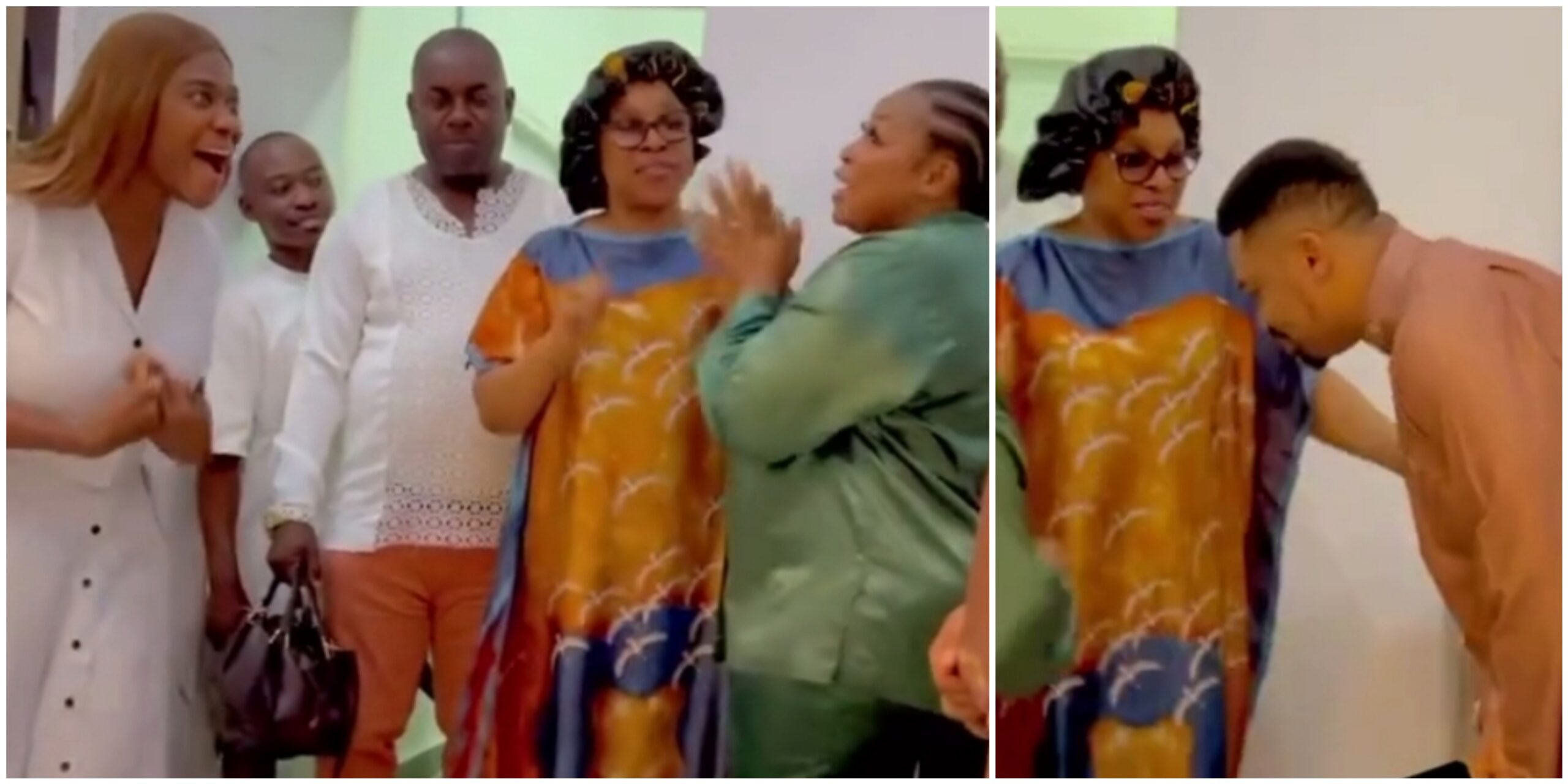 Mercy Johnson, Mike Godson, others struck with boundless joy as the iconic Liz Benson graces their set(VIDEO)