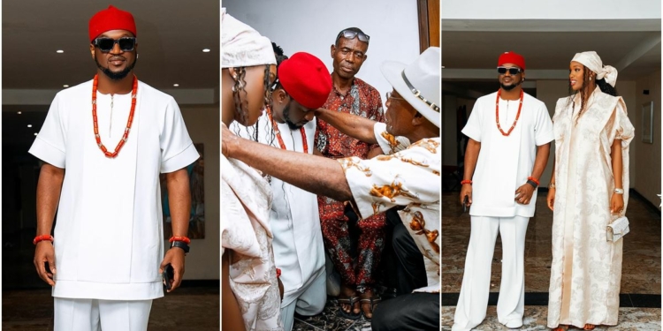 Paul Okoye Shares Photos From Traditional Marriage To Ivy Ifeoma