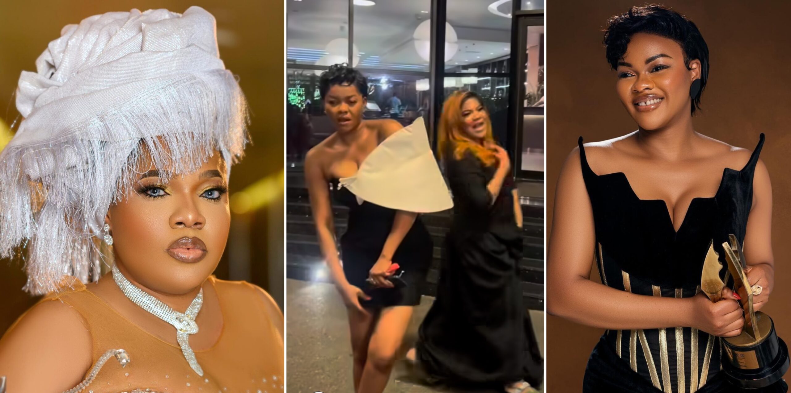 "Sisterly Support" or Subtle Shade? Toyin Abraham's AMVCA Celebration Sparks Feud Rumors