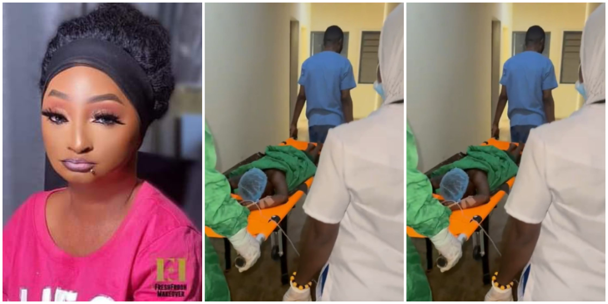 Video of Aunty Ramota wheeled into recovery room amidst BBL surgery controversy surfaces online