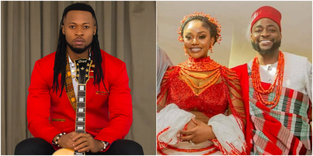 Davido's wedding invitation choices questioned after Flavour misses his wedding to Chioma