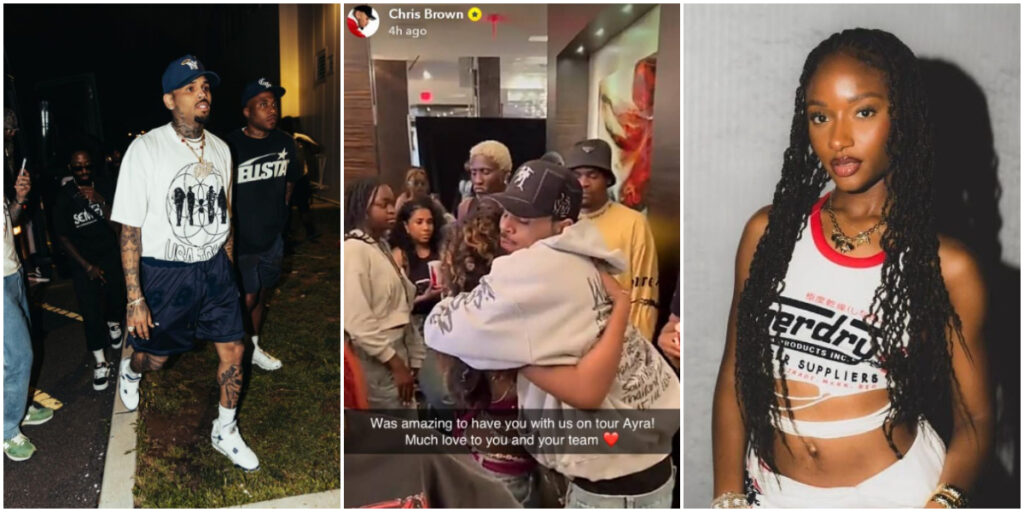 Chris Brown thanks Ayra Starr for tour moments and collaboration