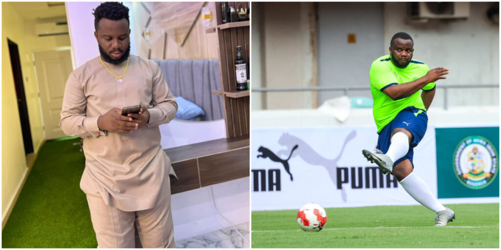 Sabinus rewards photographer with N500k for capturing perfect moment at charity match