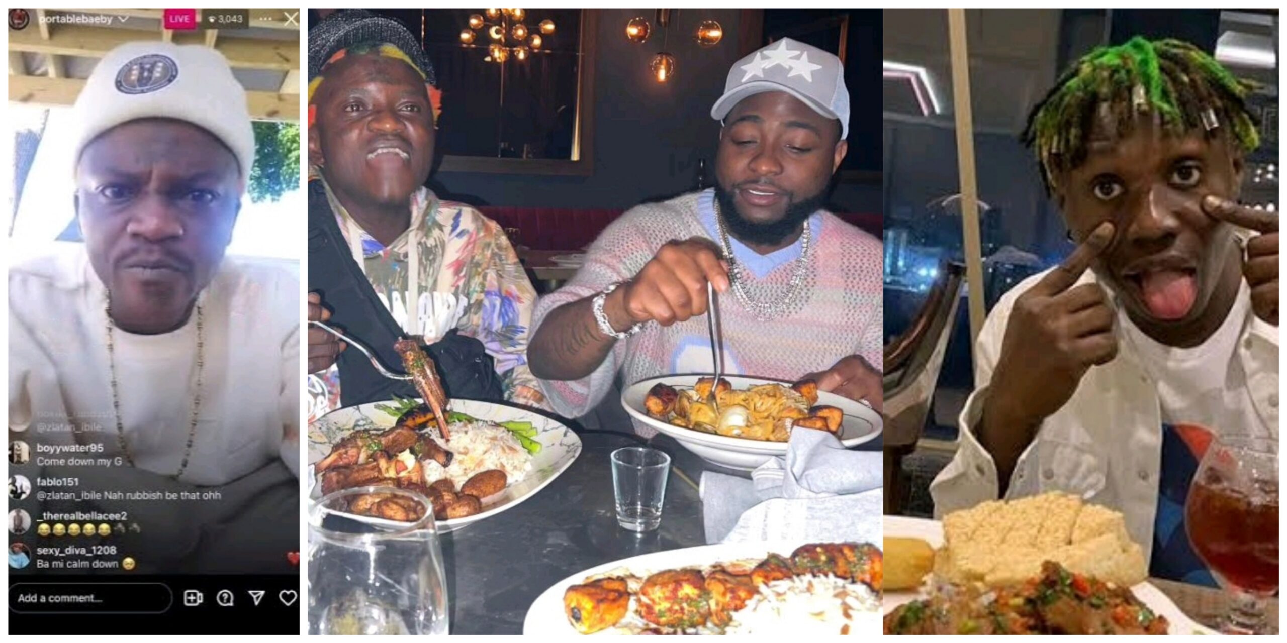 Portable unleashes verbal assault on Zlatan Ibile over remarks made at dinner with Davido (VIDEO)