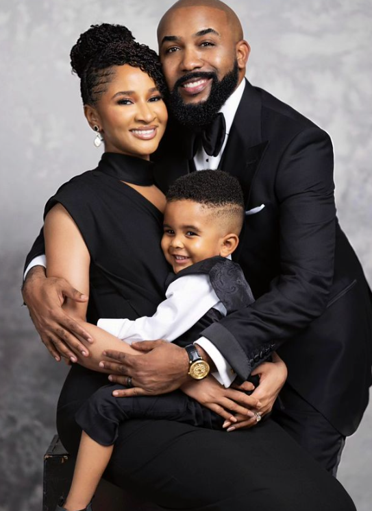 Adesua Etomi praises Banky W's courage and love on Father's Day