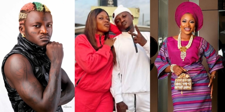 Portable confirms Ashabi Simple’s 2nd pregnancy, slams her for travelling abroad with his unborn child