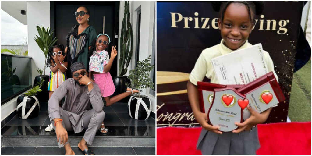 Ebuka and wife, Cynthia celebrate daughter's academic achievements