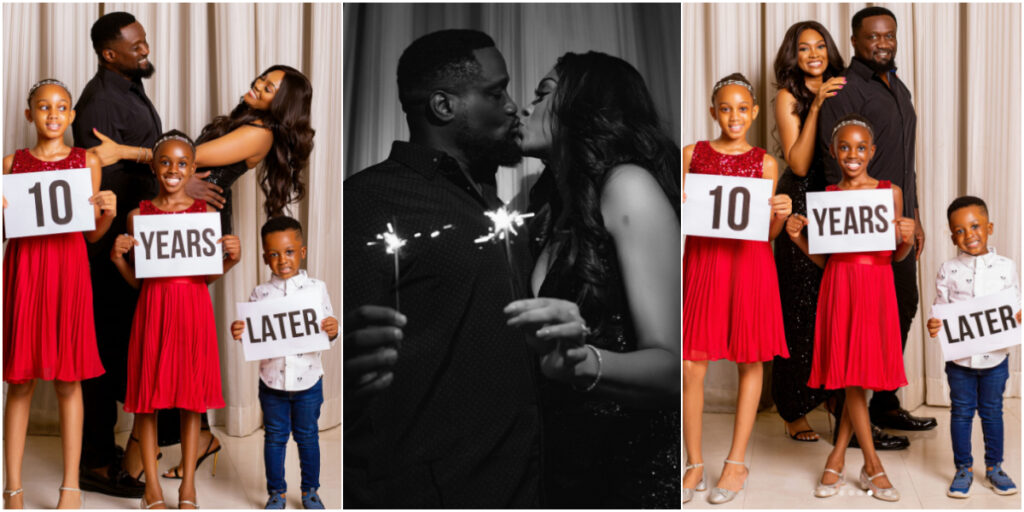 Jude Okoye and Ify share heartwarming anniversary photos with their children