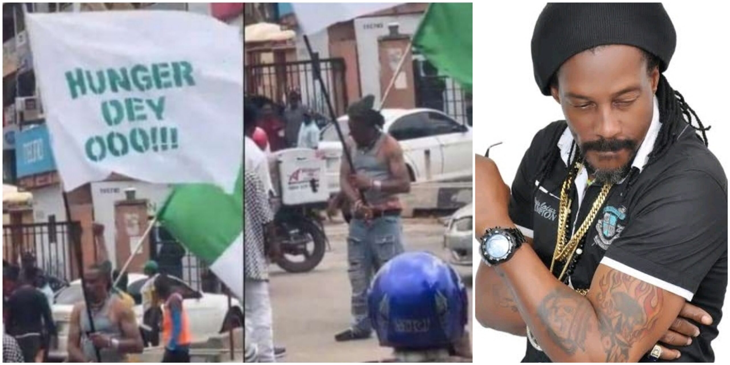 Hank Anuku sparks a revolution with ‘Hunger Dey’ protest in the heart of Abuja (VIDEO)