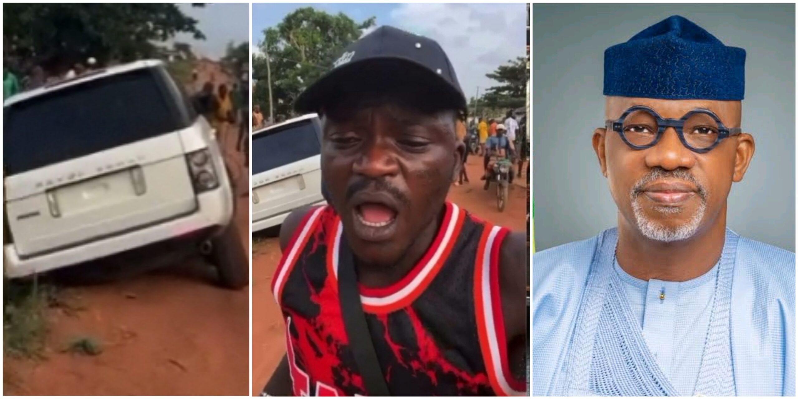 Portable vents anger at Governor Dapo Abiodun after surviving fresh car accident (VIDEO)