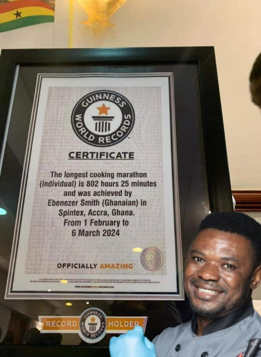 Chef Smith detained over false longest cooking marathon claim