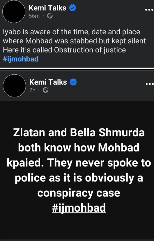 Kemi Olunloyo points finger at Iyabo Ojo and accomplices in Mohbad's case