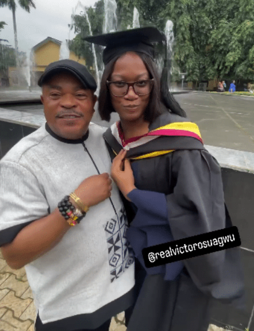 Victor Osuagwu and daughter share emotional graduation celebration