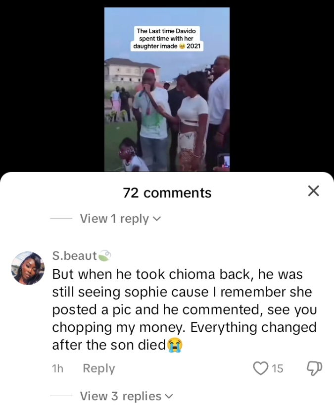 This is what Sophia wants- Old clip of Davido and Babymama's day out with Imade trends amid child custody war