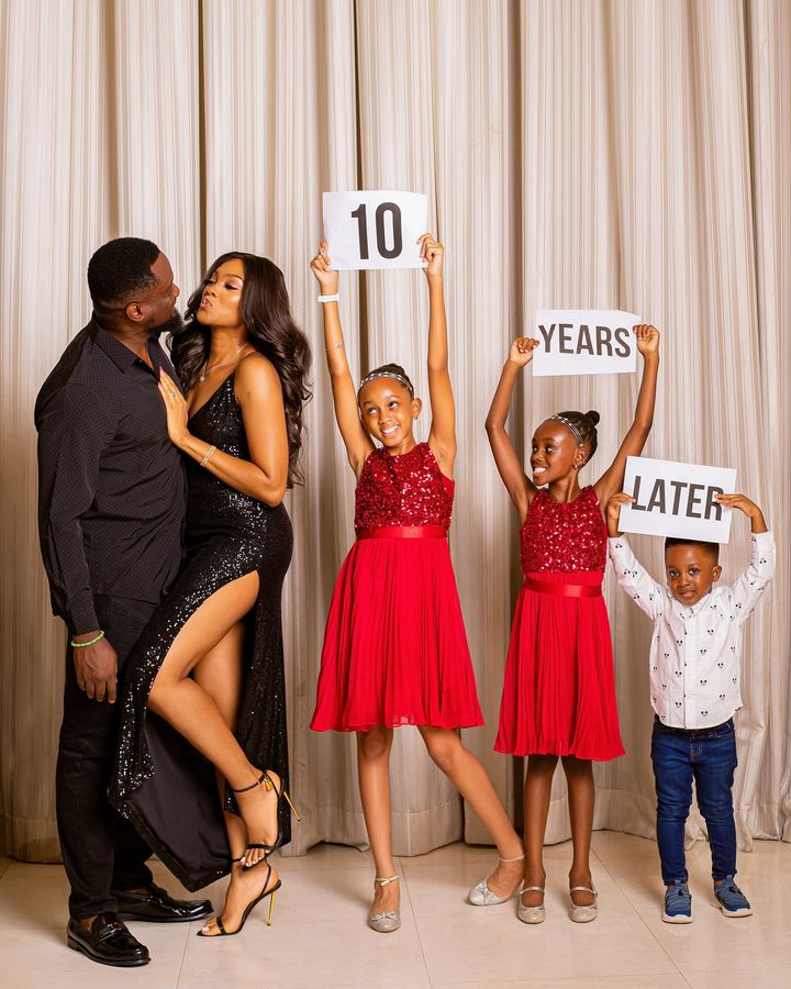 Jude Okoye and Ify share heartwarming anniversary photos with their children