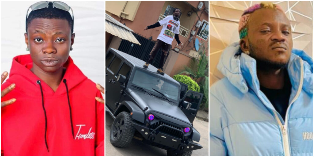 Fans react as Young Duu shows off new Jeep following Portable's SUV Purchase