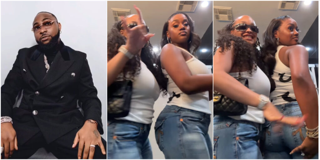 Davido’s cousin and wife, Chioma trend online with their stylish twin Outfit