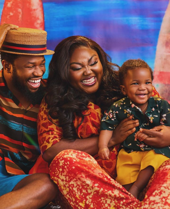 Stan Nze and wife Blessing Obasi share heartwarming photos of their son Jay’s on his first birthday.