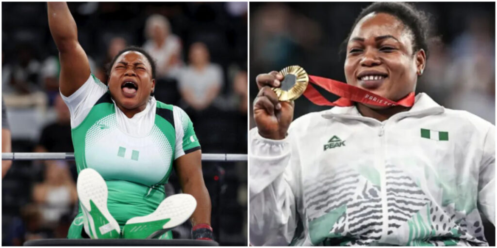 Onyinyechi Mark lifts 150kg, breaks Paralympic record, and wins Gold medal for Nigeria