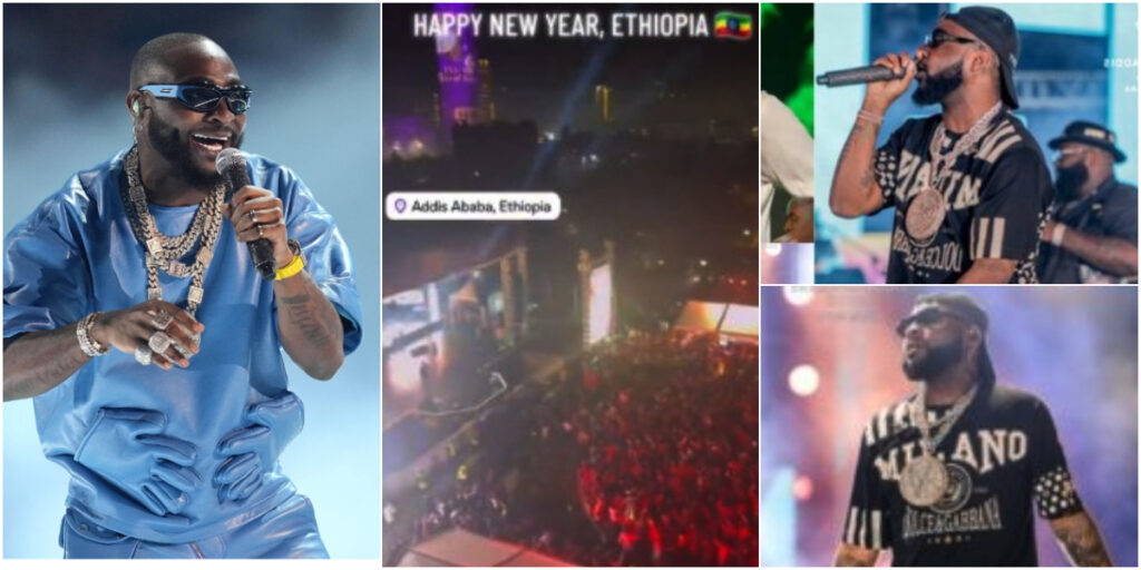 Davido lights up Ethiopia’s 2017 new year party with electrifying performance