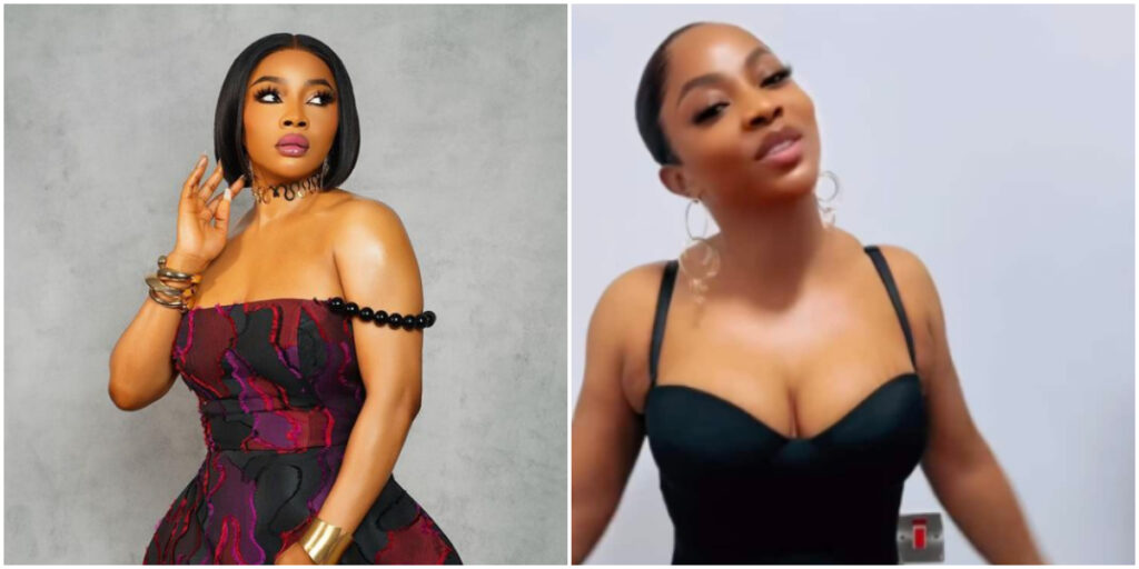 Toke Makinwa dragged online for allegedly wearing ‘diapers’ in viral video