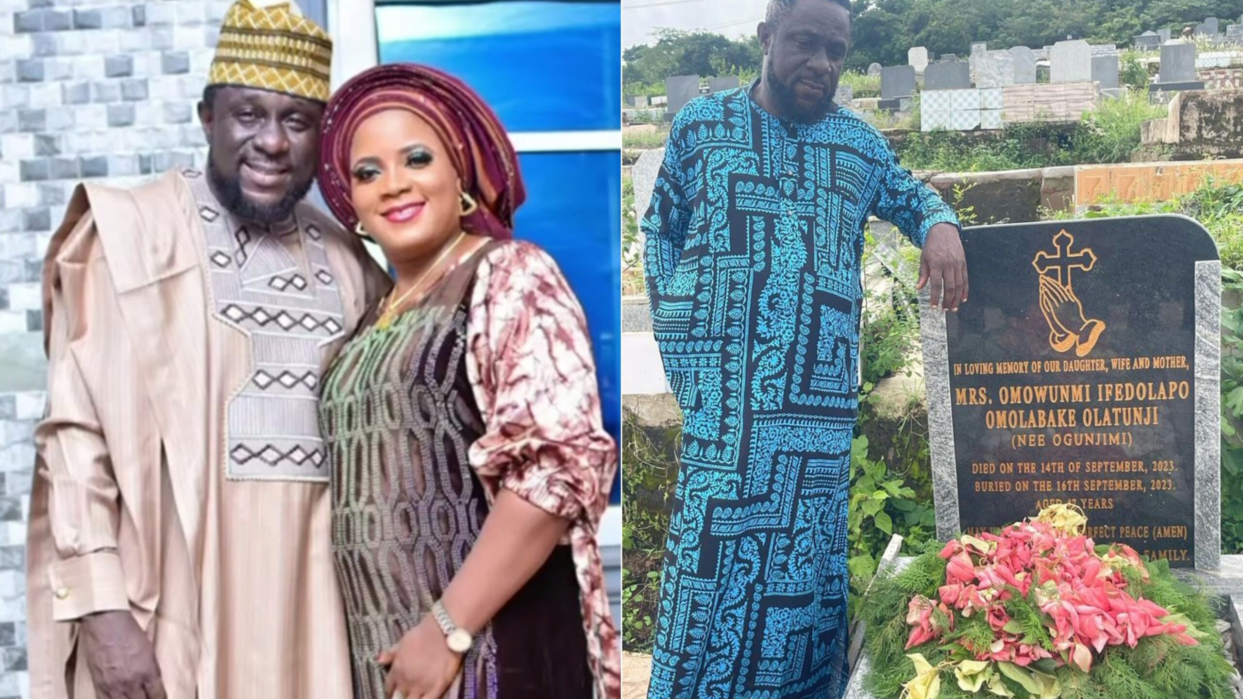 Actor Lekan Olatunji pays tribute to late wife