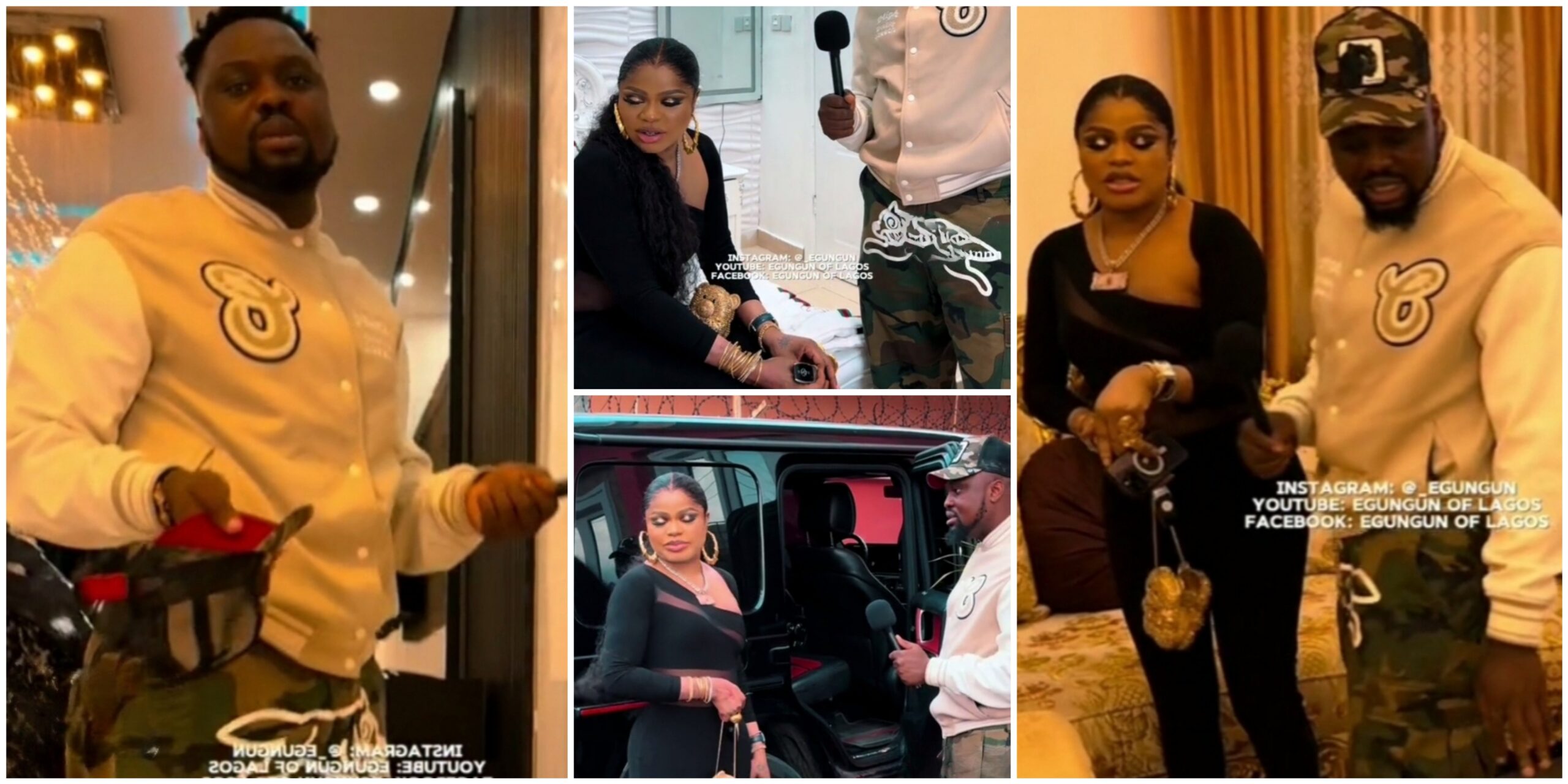 From his luxury N290m car and mansion interior to having kids, Bobrisky leaves Egungun stunned in new clip