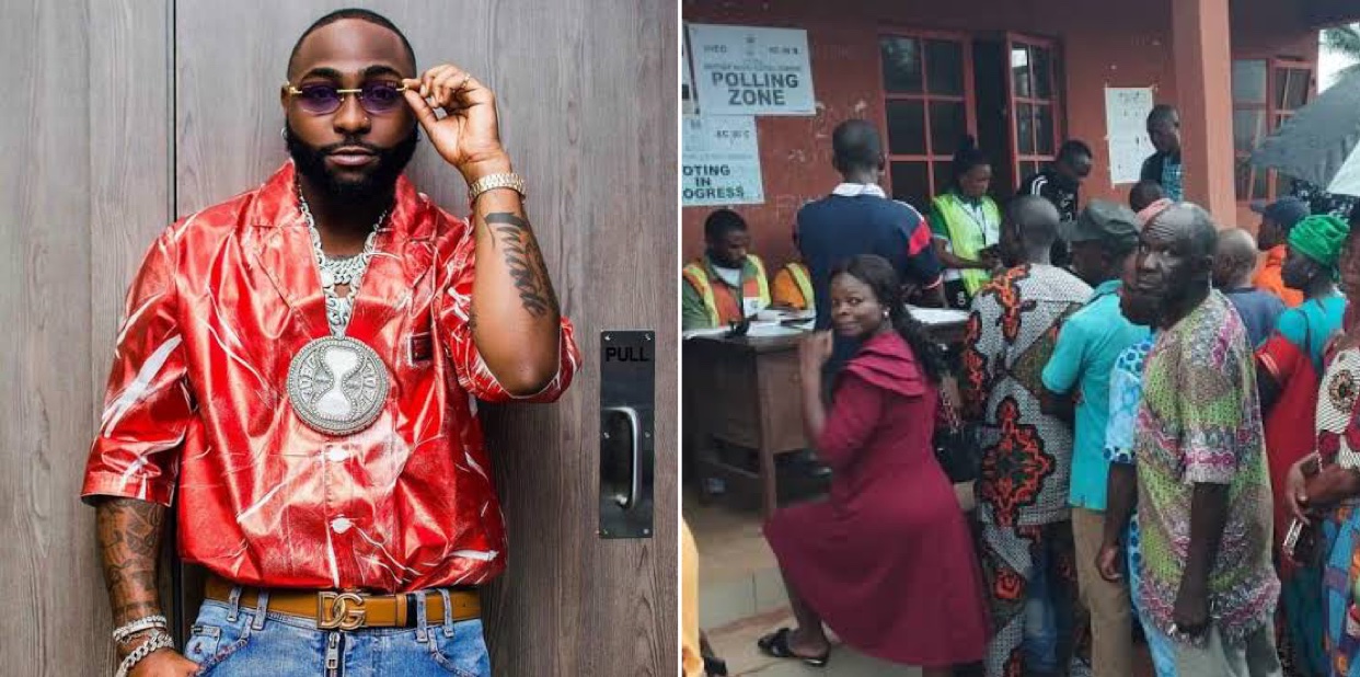 Davido’s response trends as police tells voters to return home after voting