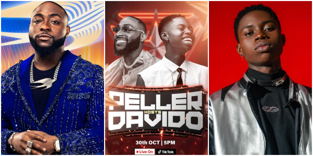 Davido officially announces live session with Peller