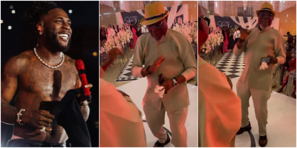 Video shows Burna Boy’s dad dancing joyfully to son’s hit at Party