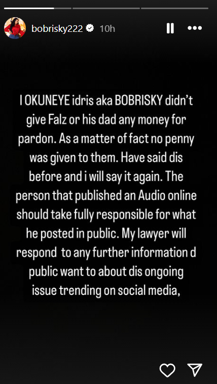 Bobrisky responds to Falana’s 12-hour ultimatum for apology