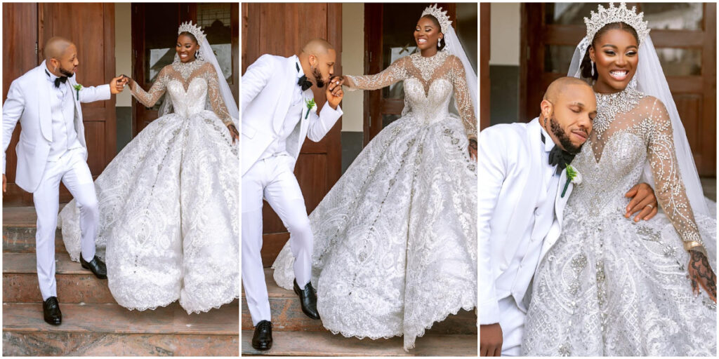 Charles Okocha pledges undying love to wife, rolls out stunning wedding photos