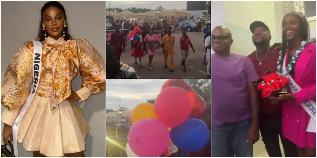 Chidinma Adetshina, 2024 Miss Universe first runner-up, receives hero's welcome in Nigeria