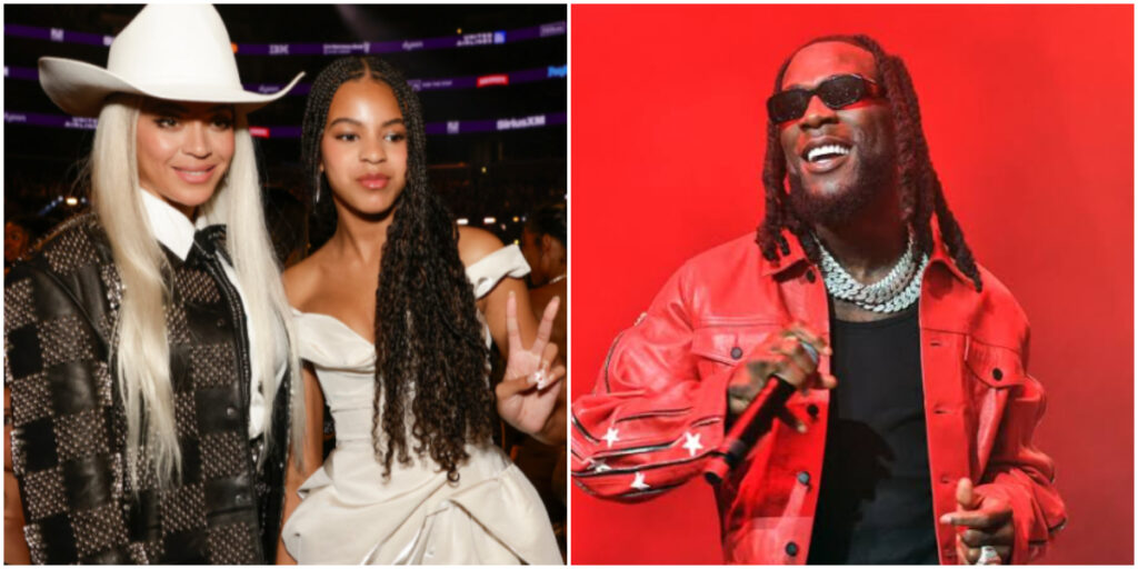 Watch moment Beyoncé’s daughter, Blue Ivy, stops Beyoncé and Jay-Z to watch Burna Boy perform