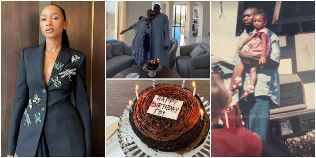 Temi Otedola shares adorable throwback memories with Dad Femi Otedola on his 62nd birthday