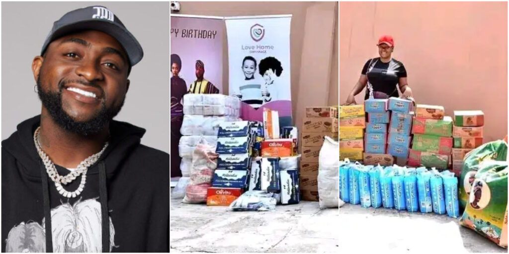 Davido’s fans mark singer’s birthday with generous donation to orphanage