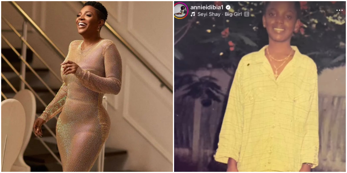 Annie Idibia celebrates upcoming 40th birthday with heartwarming childhood throwback photos