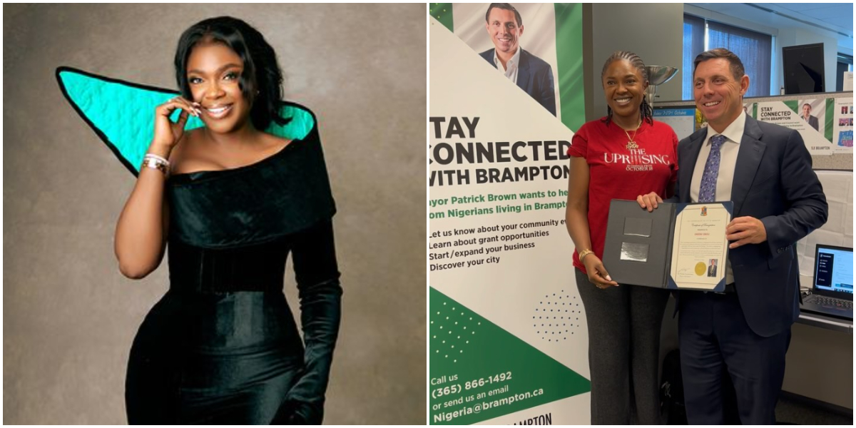 Omoni Oboli over the moon as she bags special recognition from Brampton Mayor in Canada