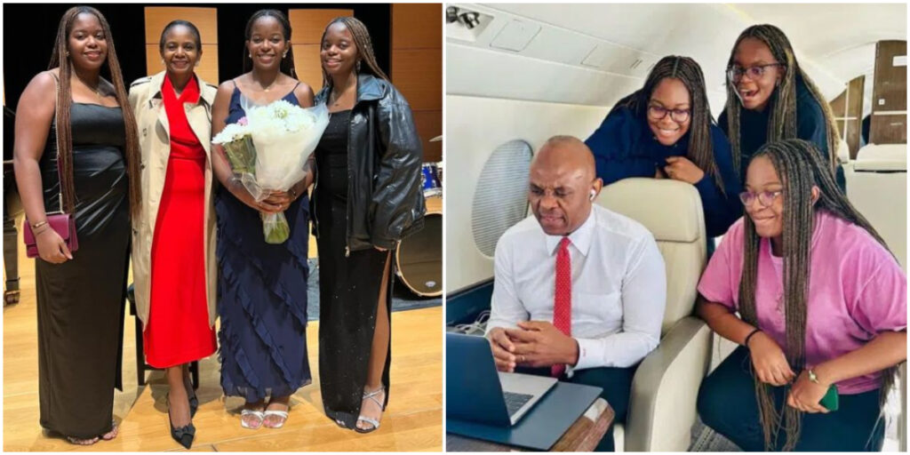 Tony Elumelu celebrates triplets as they turn 18