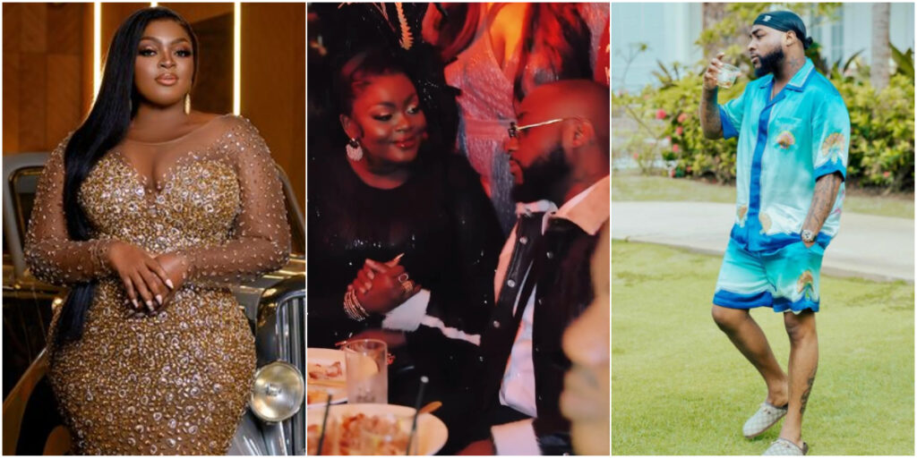 Davido and Eniola Badmus reconcile at Pastor Tobi Adeboyega's birthday celebration