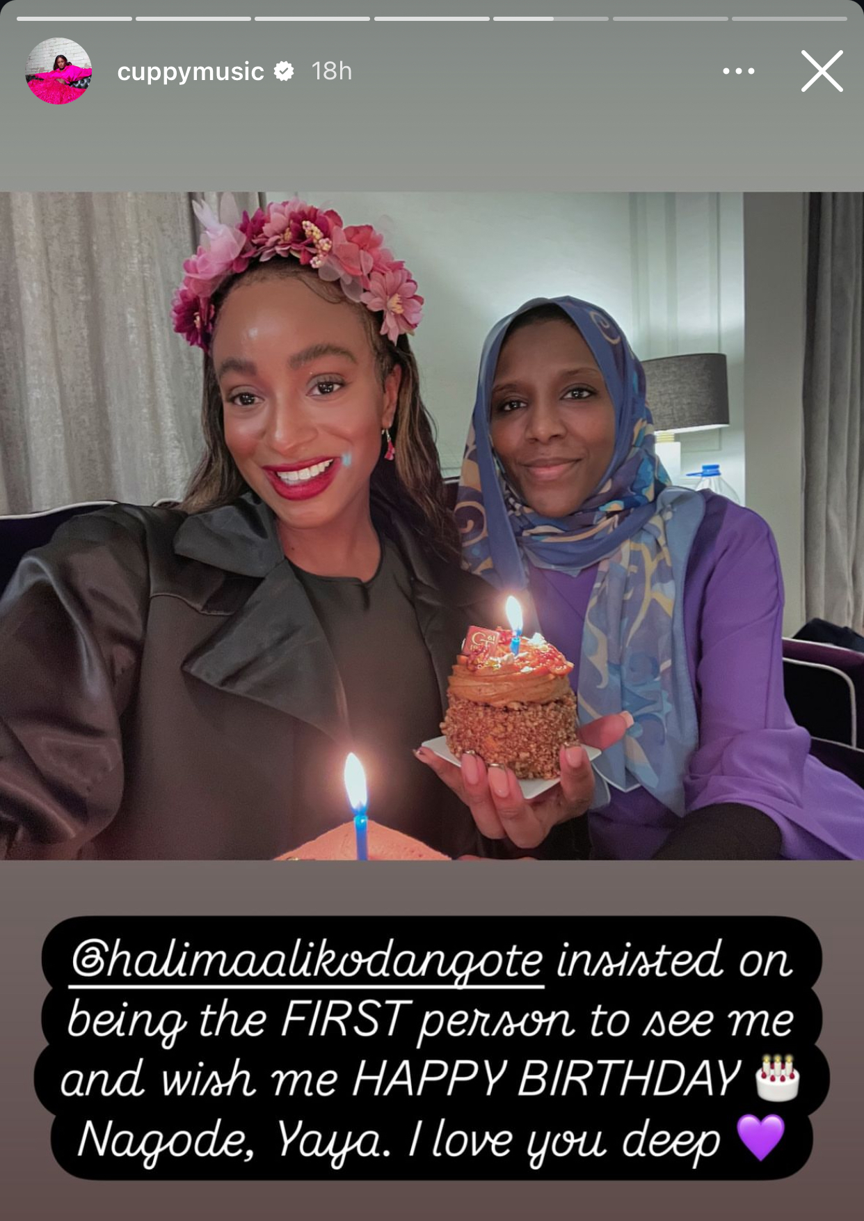 DJ Cuppy marks 32nd birthday with Dangote’s daughter Halima