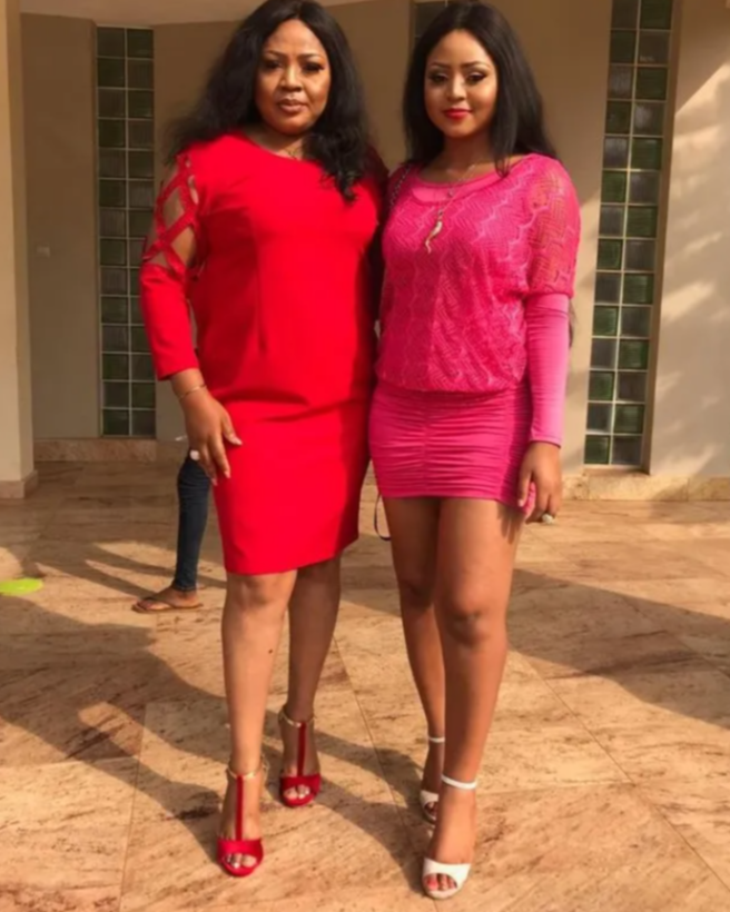 Rita Daniels and daughter Regina cause buzz online with thier visit to celestial church