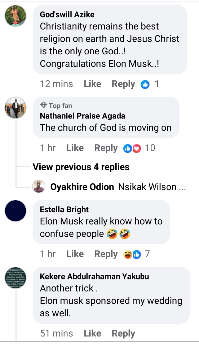 Internet blown away as Elon Musk becomes leading partner of Pastor Oyakhilome’s book, ‘Rhapsody of Realities’