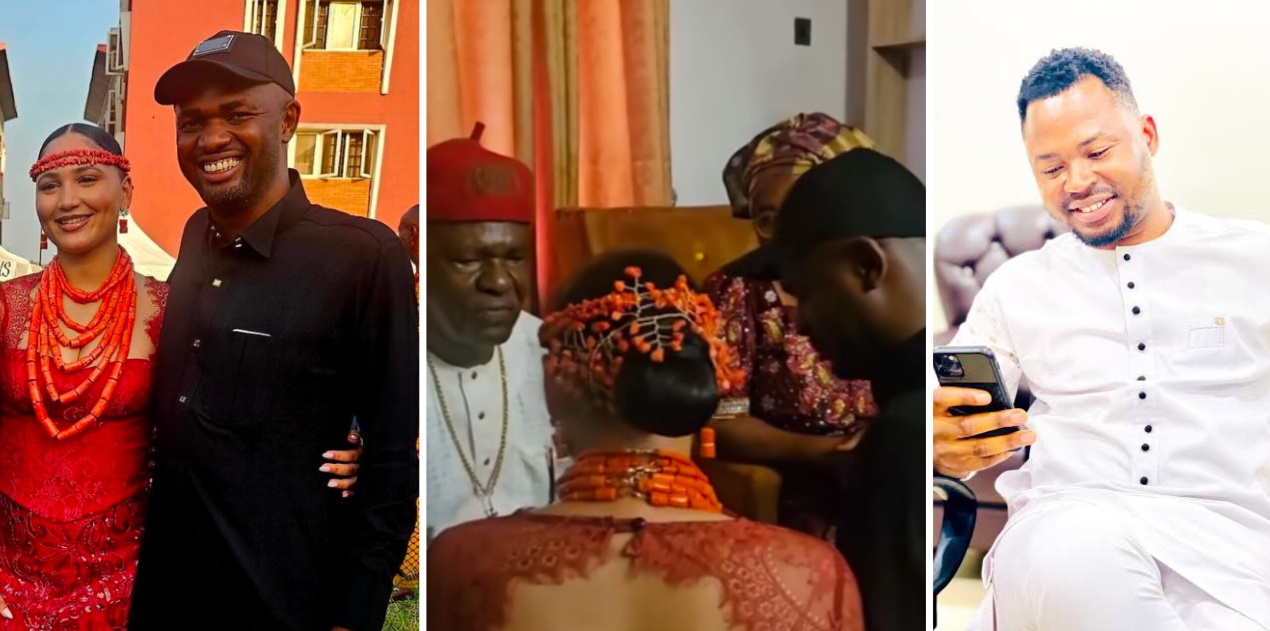 Ovie Ossai berates Jowizaza over ‘poor outfit choice’ during billionaire’s traditional wedding