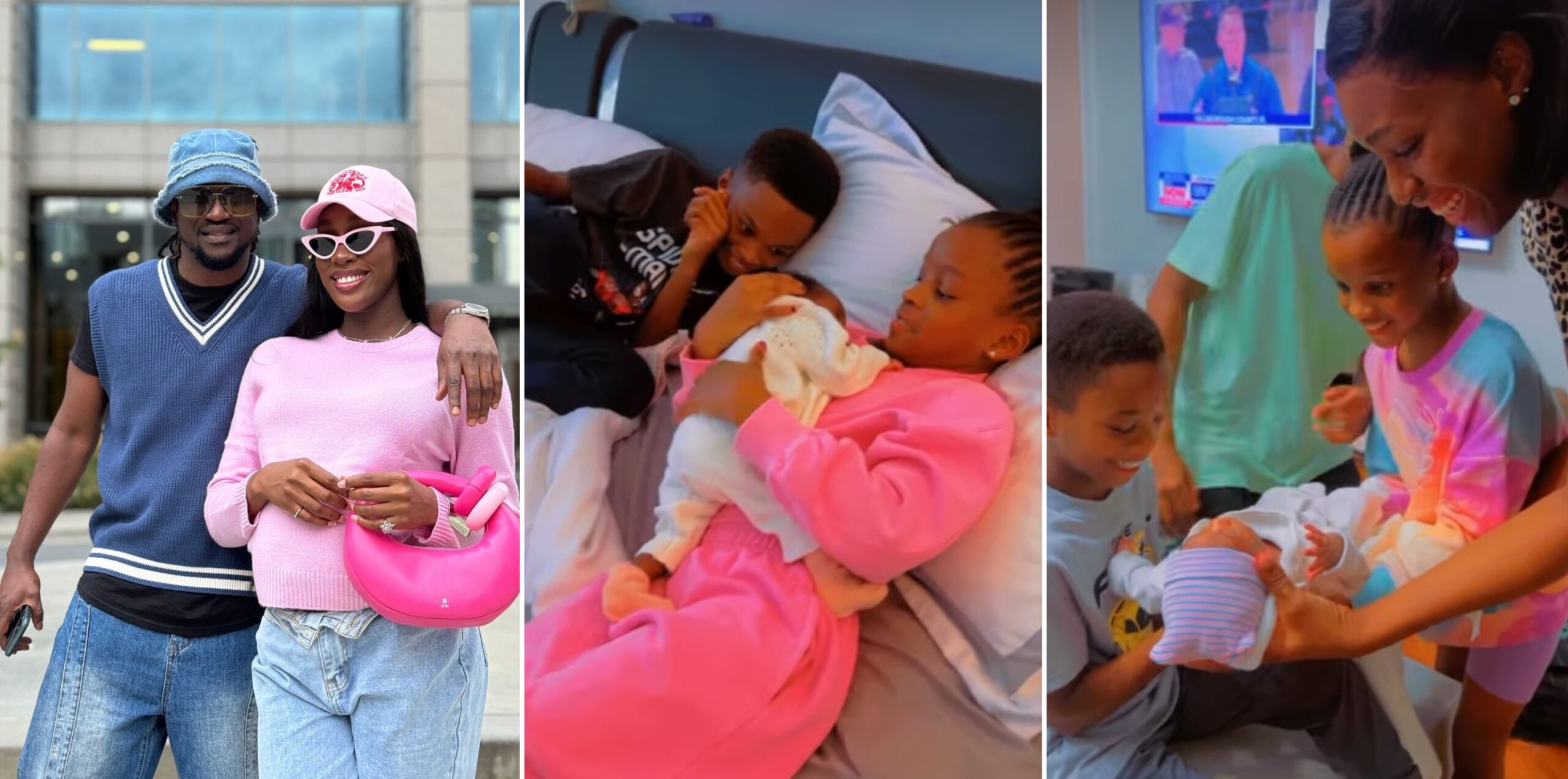 Paul Okoye announces arrival of baby girl with Ivy Ifeoma, shares adorable moments [VIDEO]