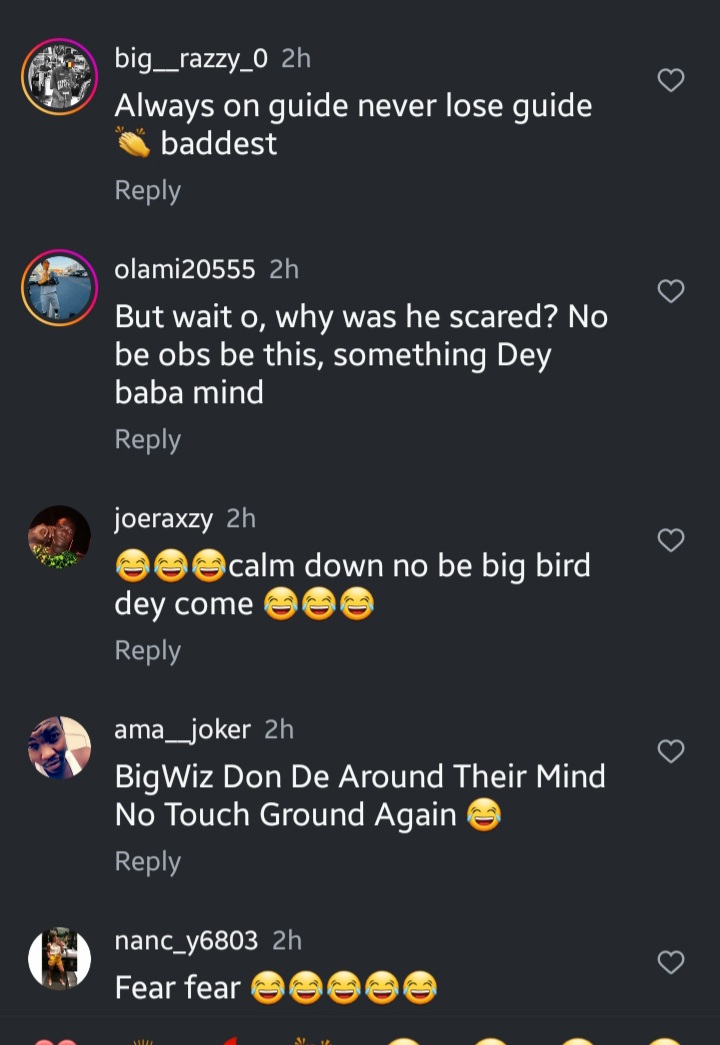 “OBO dey fear gunshot” – Davido’s alert reaction to a loud and sudden sound in new video amuses many