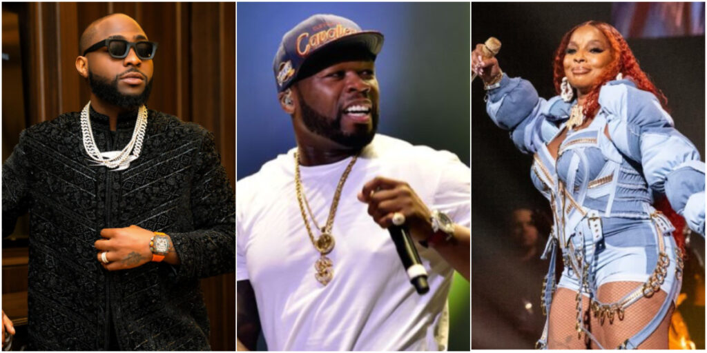 Davido, 50 Cent, and Mary J. Blige to headline Tottenham Stadium in 2025